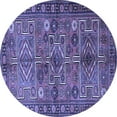 thumbnail image 1 of Ahgly Company Indoor Round Persian Blue Traditional Area Rugs, 6' Round, 1 of 4