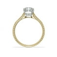 thumbnail image 2 of 1.00 Ct Brilliant Cushion Shape Genuine Diamond Sparkle Ring for Engagement and Wedding in Solid 18K Yellow Gold Size 6.5, 2 of 6
