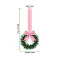 thumbnail image 6 of Dserfhy Christmas Kitchen Cabinet Wreath with Ribbon Small Red Berry Window Wreath with Bow for Farmhouse Front Door Christmas Party Decoration, 6 of 8