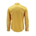 thumbnail image 2 of Red Label Pearl Snap Western Long Sleeve Slim Fit Shirt D-20 (M, Mustard), 2 of 3