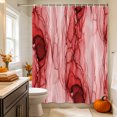 thumbnail image 2 of Red Marble Shower Curtain, Waterproof Shower Curtains for Bathroom, Modern Abstract Luxury Fluid Artwork Washable Fabric Bathtub Curtain Set Bath Decor with 12 Hooks Long 72"x84", 2 of 8