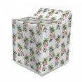 thumbnail image 1 of Flamingo Washer Cover, Watercolor Pattern with Exotic Birds Tree Leaves Orchid and Hibiscus Blossoms, Suitable for Dryer and Washing Machine, 29" x 28" x 40", Multicolor, by Ambesonne, 1 of 3