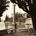 thumbnail image 2 of Blaustein, Alan 26x26 Gold Ornate Wood Framed with Double Matting Museum Art Print Titled - Villa Contarini Lecco, 2 of 4