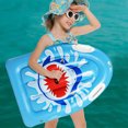 thumbnail image 3 of Shark Swimming Floating Board New PVC Inflatable Children's Surfboard Pvc Adults Room Pool Blue Kids Durable Portable, 3 of 5