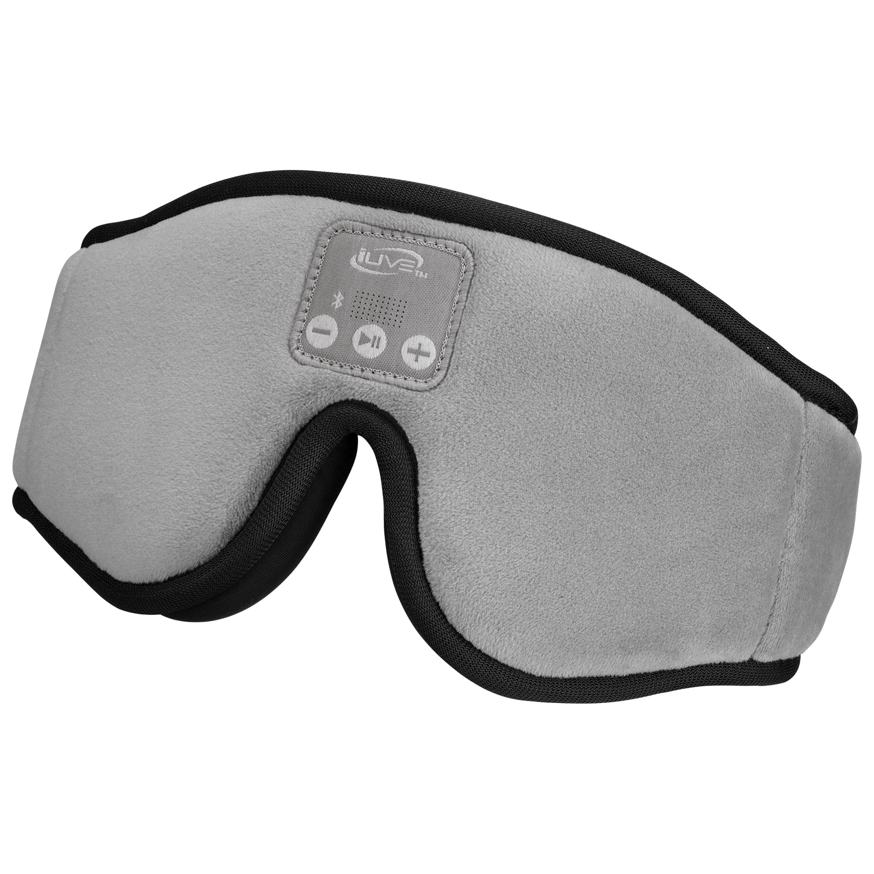 iLive Lights Out Bluetooth Wireless Sleep Mask Headphones, IAHB33G, Gray