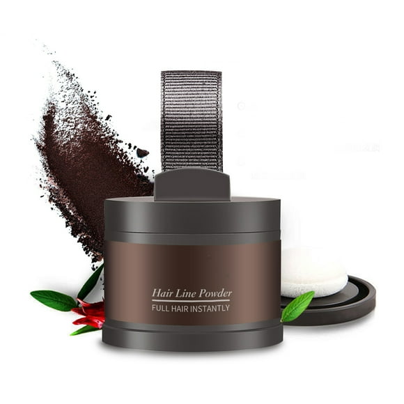 Polvo para Cubrir la Línea del Cabello Nikou Cosméticos de Belleza Color Marrón