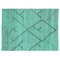 thumbnail image 1 of Ahgly Company Indoor Rectangle Abstract Turquoise Blue Modern Area Rugs, 7' x 9', 1 of 4