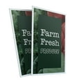 thumbnail image 4 of Farm Fresh Produce 24" x 36" Double Sided A-Frame Sidewalk Sign Includes 2 Plastic Inserts Foldable Portable White Signicade Sandwich Board Freshly Grown Healthy Living Farmer’s Markets, 4 of 6