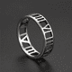 thumbnail image 1 of Anillo de acero inoxidable con números romanos simples para mujer y hombre, figura clásica de Color dorado, anillos para parejas, joyería, bagues pour femme, 1 of 2
