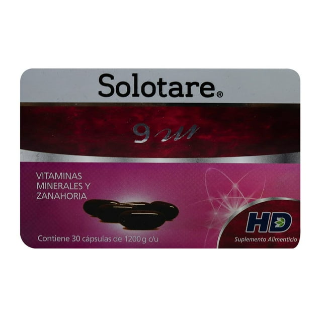 SOLOTARE 9M CAJA CON 30 CÁPSULAS DE 1200 G C/U