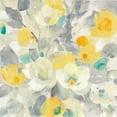 thumbnail image 3 of Gango Home Decor Contemporary Buttercups I & II Teal; Two 12x12in Art Prints in Gold Trim Brown Frames, 3 of 6