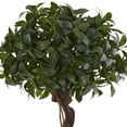 thumbnail image 2 of Nearly Natural 4.5ft. Green Sweet Bay Double Topiary Artificial Plant in Farmhouse Planter, 2 of 6