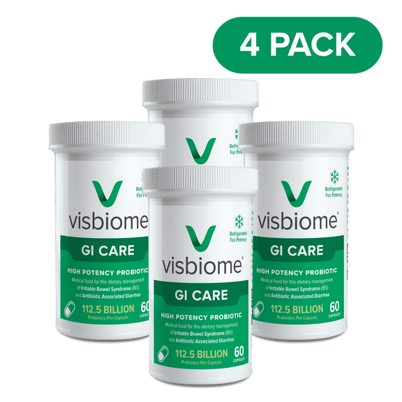 Visbiome® GI Care - High Potency Probiotic - 112.5B CFU, Ships Cold, Made in USA, 240 Capsules