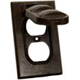 thumbnail image 1 of One Gang Weatherproof Covers - Vertical Duplex Receptacle Bronze, 1 of 1