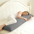 thumbnail image 6 of Soft Brushed Microfiber Body Pillowcase, Smoky Gray 2-Piece, 20x54 Inch, Envelope Closure, 6 of 7
