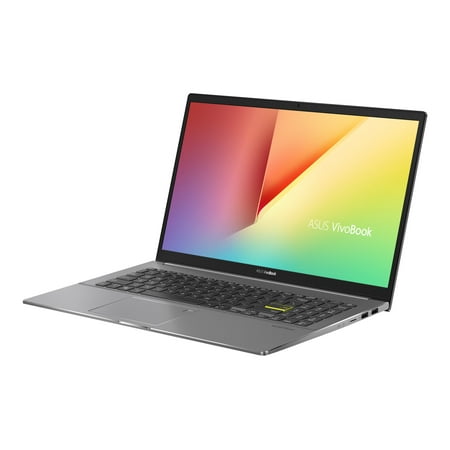 ASUS VivoBook S15 S533EA-DH74 - Intel Core i7 - 1165G7 / up to 4.7 GHz - Windows 10 Home - Intel Iris Xe Graphics - 16 GB RAM - 512 GB SSD NVMe - 15.6" 1920 x 1080 (Full HD) - Wi-Fi 6 - gray (top), gray (bottom), indie black (LCD cover)