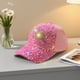 thumbnail image 5 of Sombreros de Sol Mujeres Gorra de Béisbol de Lentejuelas Espumantes, Gorra de Malla Ajustable, Sombrero de Sol Transpirable, Gorra de Béisbol de Viaje Y Gorra Puntiaguda Adecuada para Sombreros de Fie, 5 of 6