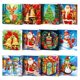 thumbnail image 1 of Tarjetas de Felicitación de pintura de diamantes 5D, conjunto de mosaico bordado de diamantes, bricolaje, regalo de vacaciones de Navidad, 20/16 piezas, 1 of 4