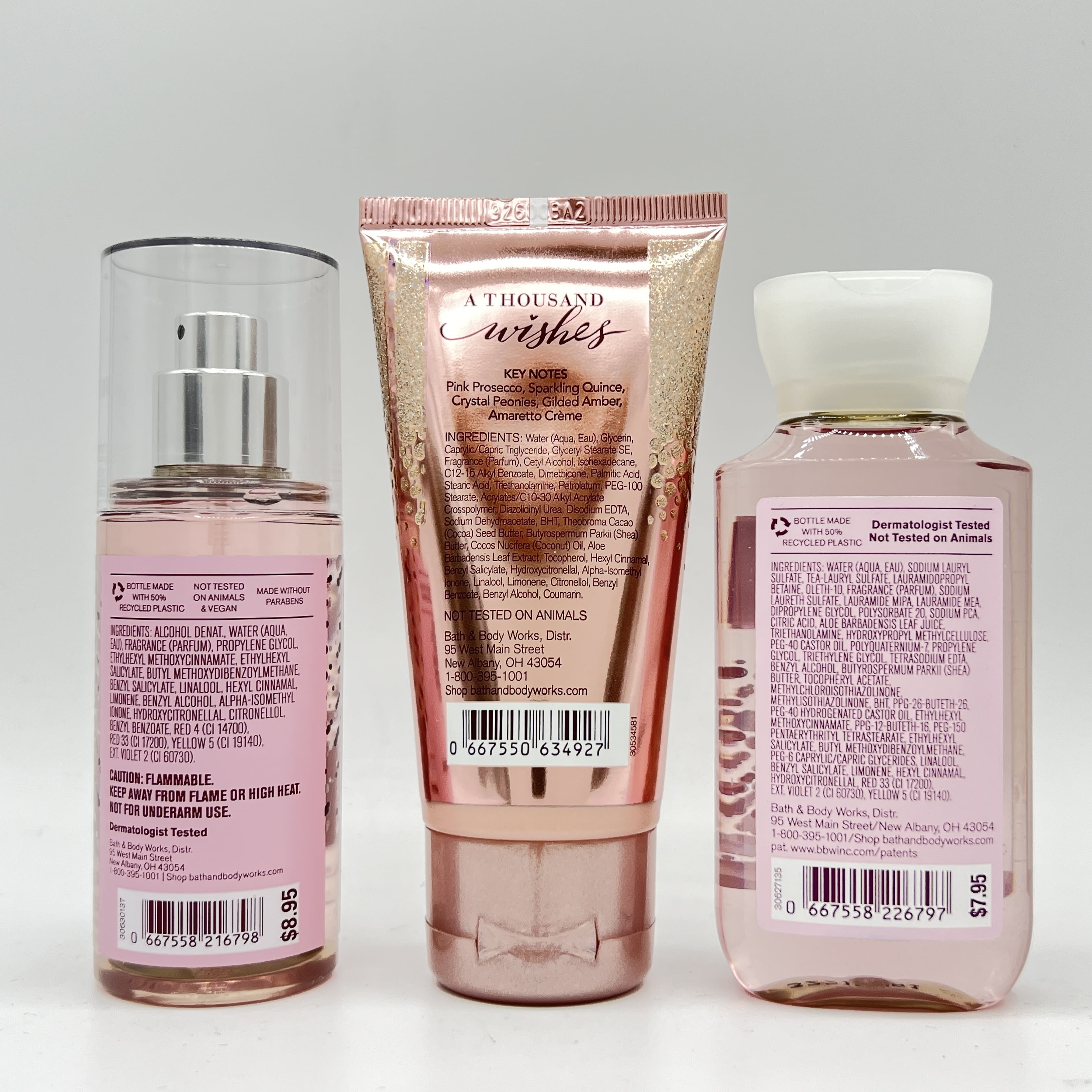 Bath & Body Works A Thousand Wishes Travel Size 2.5oz