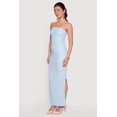 thumbnail image 2 of Women's Textured Knit Side Slit Tube Maxi Dress, 2 of 3