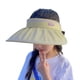 thumbnail image 4 of UPF 50+ - Visera para niños con visera para el sol, ajustable, para deportes atléticos, verano, ala ancha, protección UV, gorra de playa, 4 of 5
