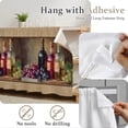 thumbnail image 6 of Western Country Cabinet Curtains 28"W x 35L, Farmhouse Abstract Wines Fruits Beige Under Sink Skirt for Bathroom Vanity Kitchen Self Adhesive, Dust-Proof Privacy Curtain for Closet Shelves Laundry, 6 of 9