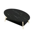 thumbnail image 3 of ViscoLogic Imperial Mid-Century 2-Tier Coffee Table For Living Room, Bedroom (Dark Walnut), 3 of 3