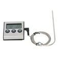 thumbnail image 4 of Meat  Probe, LCD Screen Digital Meat  Magnetic Back Food Grade Stainless Steel Compact with Timer for Cooking, 4 of 7