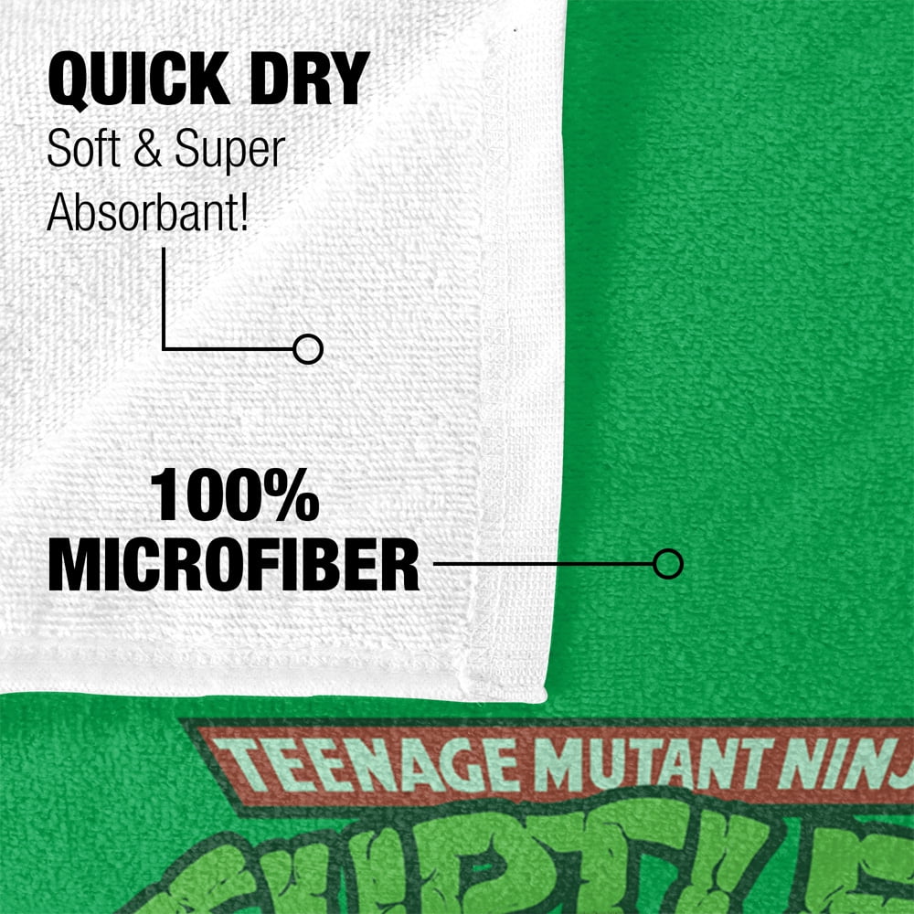 TMNT Beach Towel, 30"x60", TMNT Group Retro Beach Towel