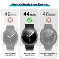 thumbnail image 2 of AYAMAYA for Samsung Galaxy Watch 8 Screen Protector Case with Tempered Glass, HD Full Protection Hard PC Case Anti Scratch for Galaxy Watch 8 44mm, Gunmetal, 2 of 8