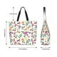 thumbnail image 5 of Disketp Cute Flower Bolsa Tote Estampada para Mujer, Bolso de Hombro y de Mano para Compras y Viajes, 5 of 8