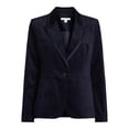 thumbnail image 4 of Free Assembly Women's and Women's Plus Stretch Velvet Blazer, Sizes XS-4X, 4 of 4