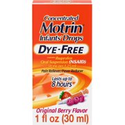 Motrin Infants Concentrated Liquid Medicine Drops with Ibuprofen, Berry, 1 fl. oz