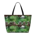 thumbnail image 2 of KdxioAustralian White Tree Frog Sitting on Branch for Beach Bag for Women Large Beach Tote Bag Waterproof Sandproof Swim Bag with Zipper Pockets Beach Vacation Travel, 2 of 7