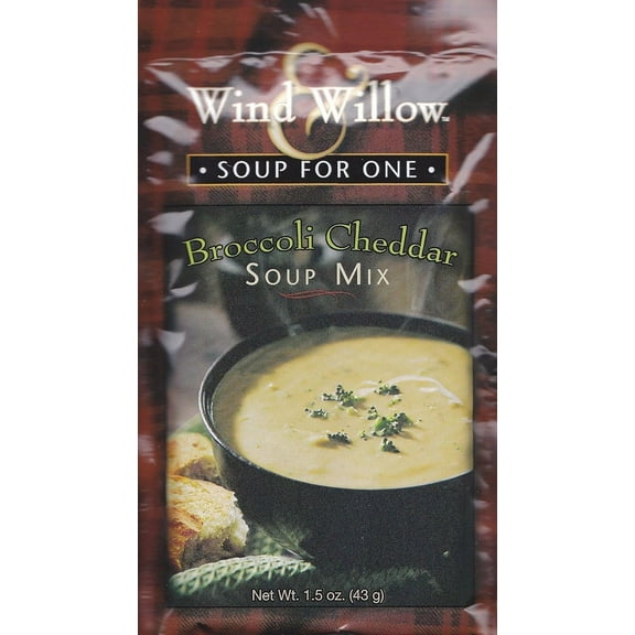 Wind & Willow Broccoli Cheddar Soup, 1.5-Ounce Pouches (Pack of 4)