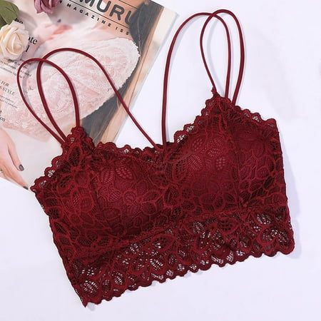 

Sexy Lace Front Cross Wrapped Chest Bottom Vest Sling Tube Top for Women
