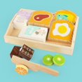 thumbnail image 2 of 1 piece of Qieqiele Early Education Educational Wooden Children's Breakfast Simulation Toast Set Baby Play House Kitchen, Early Childhood Fun Tabletop, 2 of 4