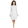 thumbnail image 4 of MeMoi Women's Bonded Long Sleeve Slip Dress - Womens - Female, 4 of 6