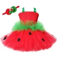 thumbnail image 3 of Disfraz de fresa para niña, vestido de princesa con tutú, disfraces de frutas, ropa de vestir para niñas, vestidos de fiesta de carnaval, Halloween y Navidad, 3 of 5