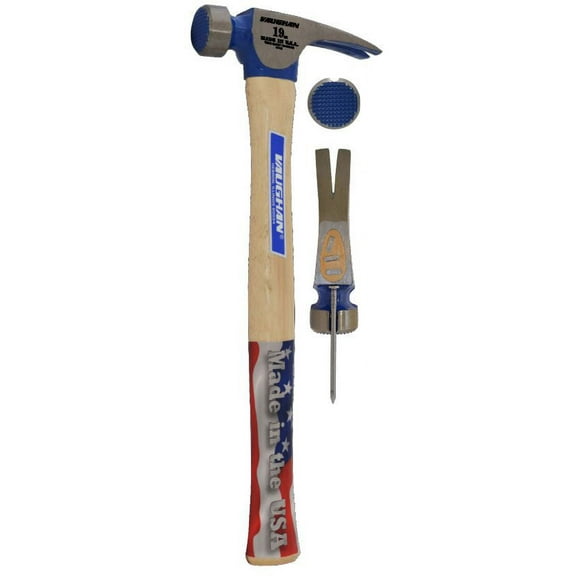 VAUGHAN CF2 California Framer Hammer, 19 oz Milled Face, Nail Starter, VN11600