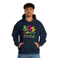 thumbnail image 6 of 80's Party Chick Graphic Hoodie Sweatshirt, Sizes S-5XL, 6 of 9