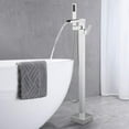 SUSIMOND Freestanding Bathtub Faucet Floor Mounted, High Flow Free