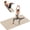 Beige+Black, variant on LAMEI Yoga Mat, Extra Large 48 x 40 Foldable Mat for Travel, 10mm Thick Exercise Mats for Home Workout(Deep Pink)