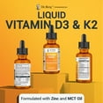 Dr. Berg's Liquid Vitamin D3 & K2 Drops with Zinc & MCT Oil, 1 fl oz
