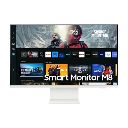 Samsung S32CM801UN - M80C Series - LED monitor - Smart - 32" - 3840 x 2160 4K @ 60 Hz - VA - 400 cd/m�� - 3000:1 - HDR10, HDR10  - 4 ms - HDMI, USB-C - speakers - warm white