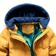 thumbnail image 5 of OGLCCG Boys Winter Coat Zip up Warm Puffer Jacket Windproof Thicken Outerwear with Detachable Hood,Size 3, 5 of 6
