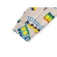 thumbnail image 6 of Beezizac Snug-Fitting Pajamas for Boys – Cozy Modal Fiber Toddler/Little Jammies Grey Train PJs Size 3T, 6 of 7
