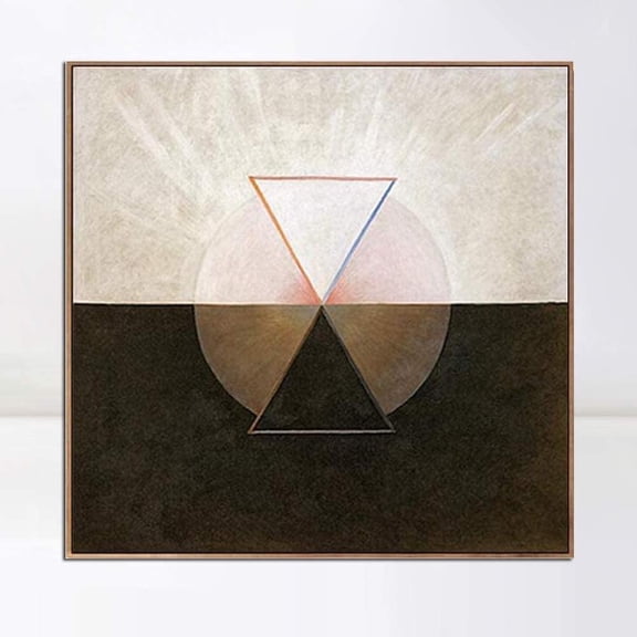 INVIN ART Framed Print Series#06 by Hilma Af Klint Modern Canvas Wall Art,24"x24"