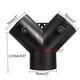 thumbnail image 4 of 75mm Y Shape Parking Heater Vent Exhaust Connector W/ Regulating Valve Flap For Webasto Heater, 4 of 5
