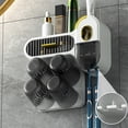 thumbnail image 7 of LSLJS Toothbrush Holders for Bathrooms Toothpaste Dispenser, 4 Cups and Drawer Automatic Toothpaste Squeezer Wall Mounted, Multi-Functional Bathroom Organizers and Storage Saving Space and Keep Clean, 7 of 7